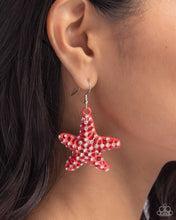 Load image into Gallery viewer, Skilled Starfish - Orange Earrings - Paparazzi Jewelry