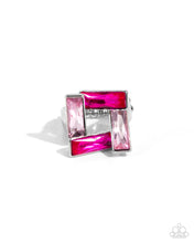 Load image into Gallery viewer, paparazzi-accessories-sinuous-square-pink-ring