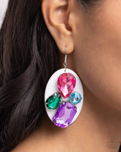 Load image into Gallery viewer, Attention Grabber - White Earrings - Paparazzi Jewelry