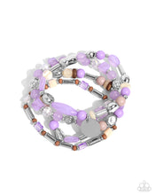 Load image into Gallery viewer, paparazzi-accessories-cloudy-chic-purple-bracelet