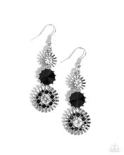Load image into Gallery viewer, paparazzi-accessories-dedicated-dalliance-black-earrings