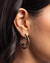 Load image into Gallery viewer, Sympathetic Sweetheart - Brass Earrings - Paparazzi Jewelry