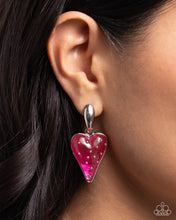 Load image into Gallery viewer, Glossy Goodwill - Pink Post Earrings - Paparazzi Jewelry