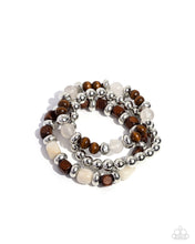 Load image into Gallery viewer, paparazzi-accessories-diversified-wood-silver-bracelet