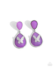 Load image into Gallery viewer, paparazzi-accessories-bright-this-sway-purple-post earrings
