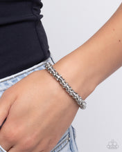 Load image into Gallery viewer, Radiant Roll Call - White Bracelet - Paparazzi Jewelry