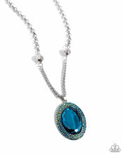 Load image into Gallery viewer, paparazzi-accessories-manufactured-majesty-blue-necklace