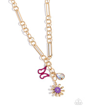Load image into Gallery viewer, paparazzi-accessories-aerial-adventure-purple-necklace