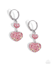 Load image into Gallery viewer, paparazzi-accessories-delightful-valentines-day-pink-earrings