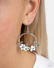 Load image into Gallery viewer, Fairy Freestyle - White Earrings - Paparazzi Jewelry