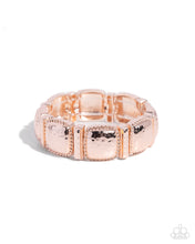 Load image into Gallery viewer, paparazzi-accessories-textured-tranquility-rose-gold