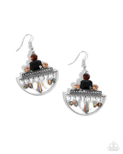 Load image into Gallery viewer, paparazzi-accessories-metropolitan-majesty-black-earrings