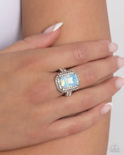 Load image into Gallery viewer, Faceted Fidelity - Blue Ring - Paparazzi Jewelry