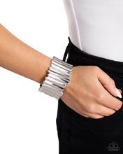 Load image into Gallery viewer, Warped Welding - Silver Bracelet - Paparazzi Jewelry
