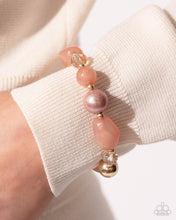 Load image into Gallery viewer, Beaded Backing - Brown Bracelet - Paparazzi Jewelry