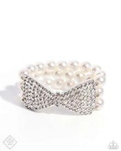 Load image into Gallery viewer, paparazzi-accessories-dashing-demeanor-white-bracelet
