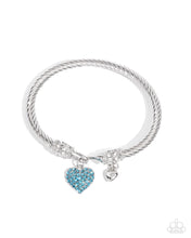 Load image into Gallery viewer, paparazzi-accessories-heart-hour-blue-bracelet