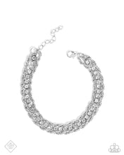 Load image into Gallery viewer, paparazzi-accessories-excessive-empire-white-bracelet
