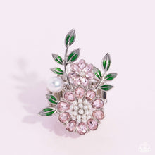 Load image into Gallery viewer, Budding Bling - Pink Ring - Paparazzi Jewelry