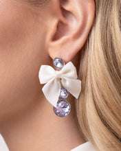 Load image into Gallery viewer, Genteel Glam - Purple Post Earrings - Paparazzi Jewelry
