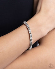 Load image into Gallery viewer, Twisted Triumph - White Bracelet - Paparazzi Jewelry