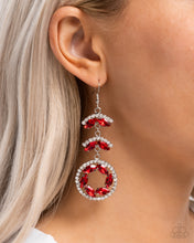 Load image into Gallery viewer, Polished Pattern - Red Earrings - Paparazzi Jewelry