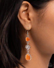 Load image into Gallery viewer, Feeling Fantastic - Orange Earrings - Paparazzi Jewelry