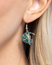 Load image into Gallery viewer, Fancy Free Fish - Green Earrings - Paparazzi Jewelry