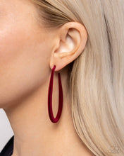 Load image into Gallery viewer, The Right Angle - Red Earrings - Paparazzi Jewelry