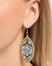 Load image into Gallery viewer, Gallant Garden - Blue Earrings - Paparazzi Jewelry