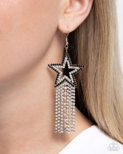 Load image into Gallery viewer, Sunset Superstar - Black Earrings - Paparazzi Jewelry