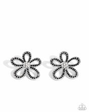 Load image into Gallery viewer, paparazzi-accessories-blooming-belle-black-post earrings