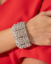 Load image into Gallery viewer, Woven Wardrobe - White Bracelet - Paparazzi Jewelry