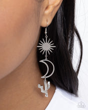 Load image into Gallery viewer, Wishfully Western - Silver Earrings - Paparazzi Jewelry