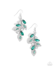 Load image into Gallery viewer, paparazzi-accessories-flourishing-feature-green-earrings