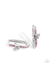 Load image into Gallery viewer, paparazzi-accessories-aerial-authority-pink-earrings