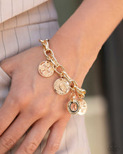 Load image into Gallery viewer, Delightful Declaration - Gold Bracelet - Paparazzi Jewelry