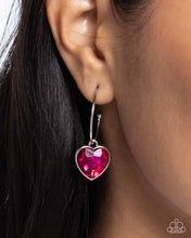 Load image into Gallery viewer, Diamond of the Night - Pink Earrings - Paparazzi Jewelry