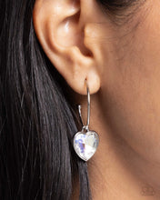 Load image into Gallery viewer, Diamond of the Night - White Earrings - Paparazzi Jewelry