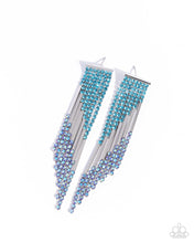 Load image into Gallery viewer, paparazzi-accessories-careless-cascade-blue-post earrings