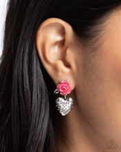 Load image into Gallery viewer, Girly Grade - Pink Post Earrings - Paparazzi Jewelry