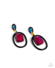 Load image into Gallery viewer, paparazzi-accessories-dipped-in-dazzle-black-post earrings
