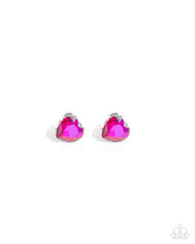 Load image into Gallery viewer, paparazzi-accessories-sweetheart-stunner-pink-post earrings