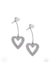 Load image into Gallery viewer, paparazzi-accessories-valentines-vision-white-post earrings