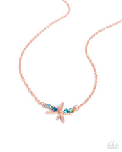Load image into Gallery viewer, paparazzi-accessories-dragonfly-deed-copper-necklace