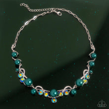 Load image into Gallery viewer, Settled Shimmer - Green Necklace - Paparazzi Jewelry