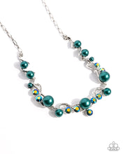 Load image into Gallery viewer, paparazzi-accessories-settled-shimmer-green-necklace