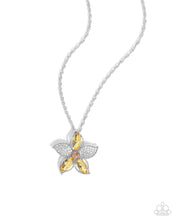 Load image into Gallery viewer, paparazzi-accessories-favorite-flower-yellow-necklace