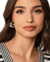 Load image into Gallery viewer, Continuous Construction - Silver Earrings - Paparazzi Jewelry