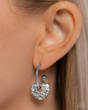 Load image into Gallery viewer, Valentines Valor - White Earrings - Paparazzi Jewelry